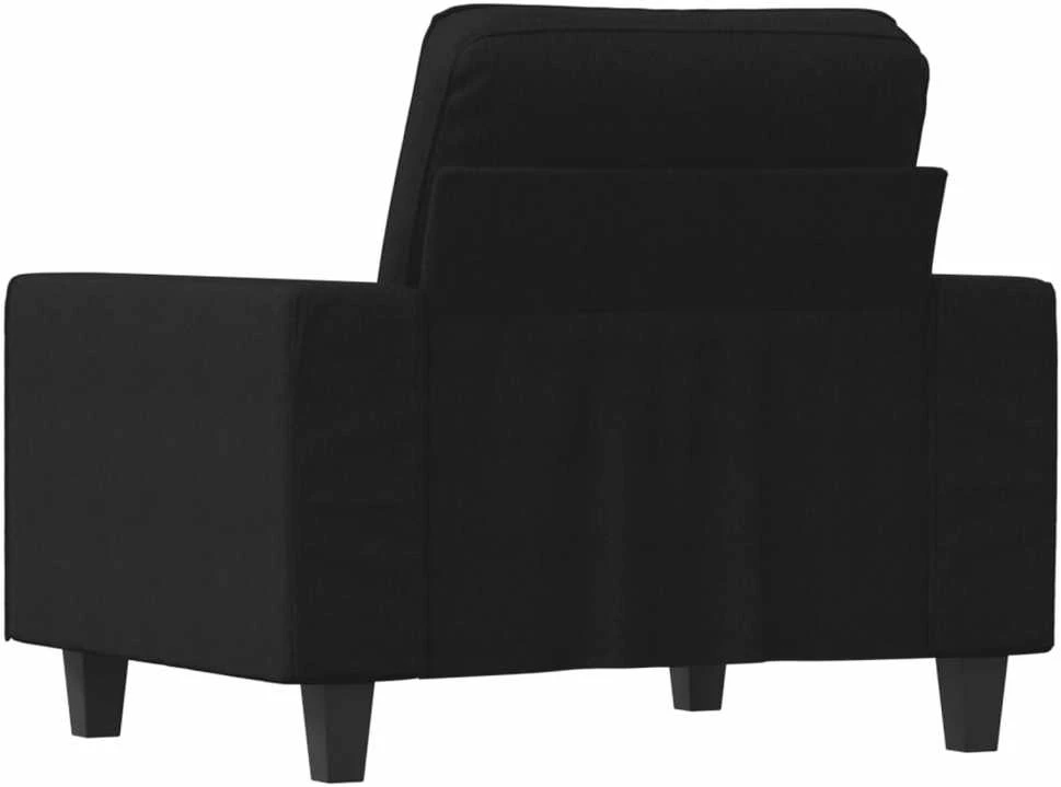 Sofa Krėslas, juodos spalvos, 60cm, audinys