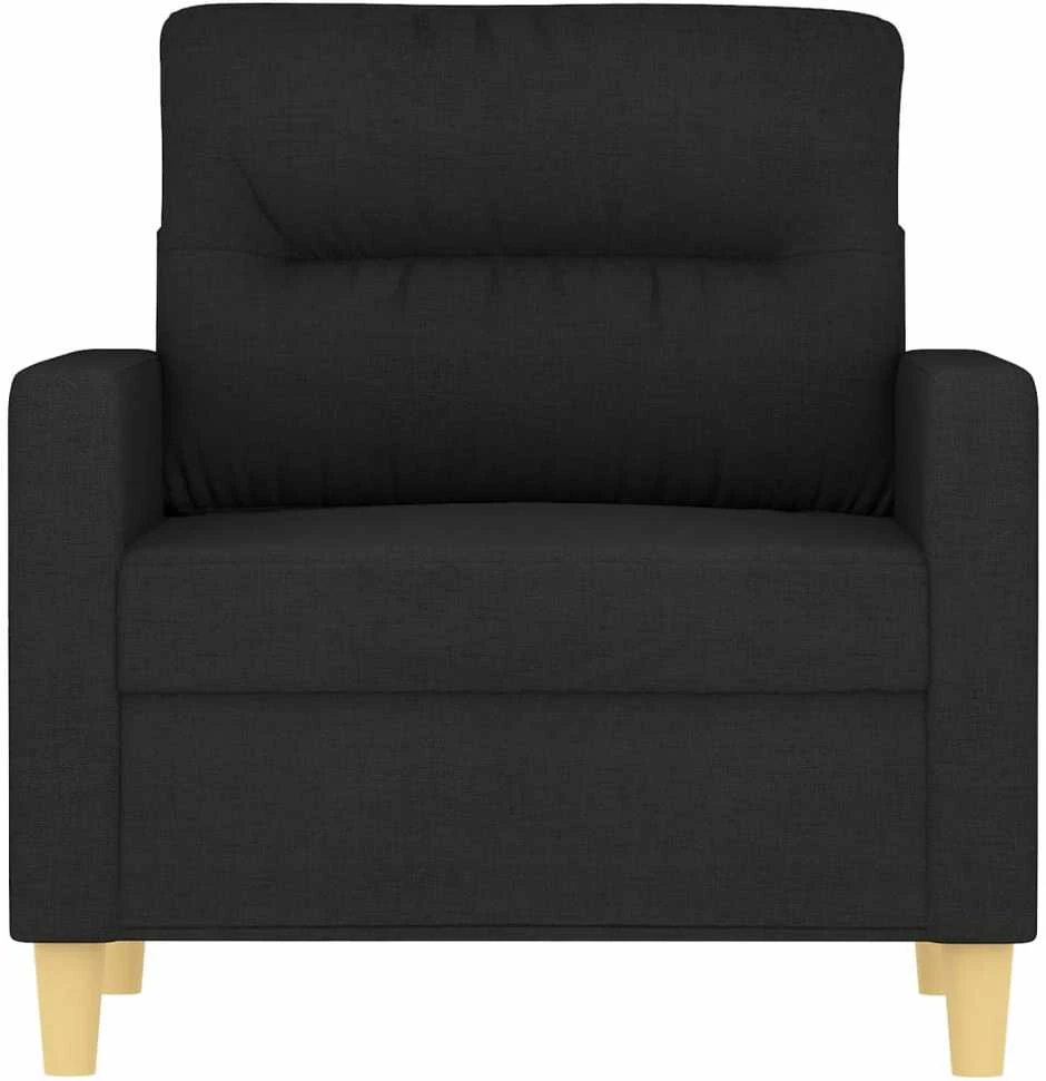 Sofa Krėslas, juodos spalvos, 60cm, audinys