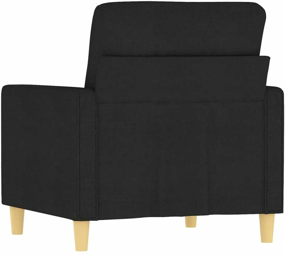 Sofa Krėslas, juodos spalvos, 60cm, audinys