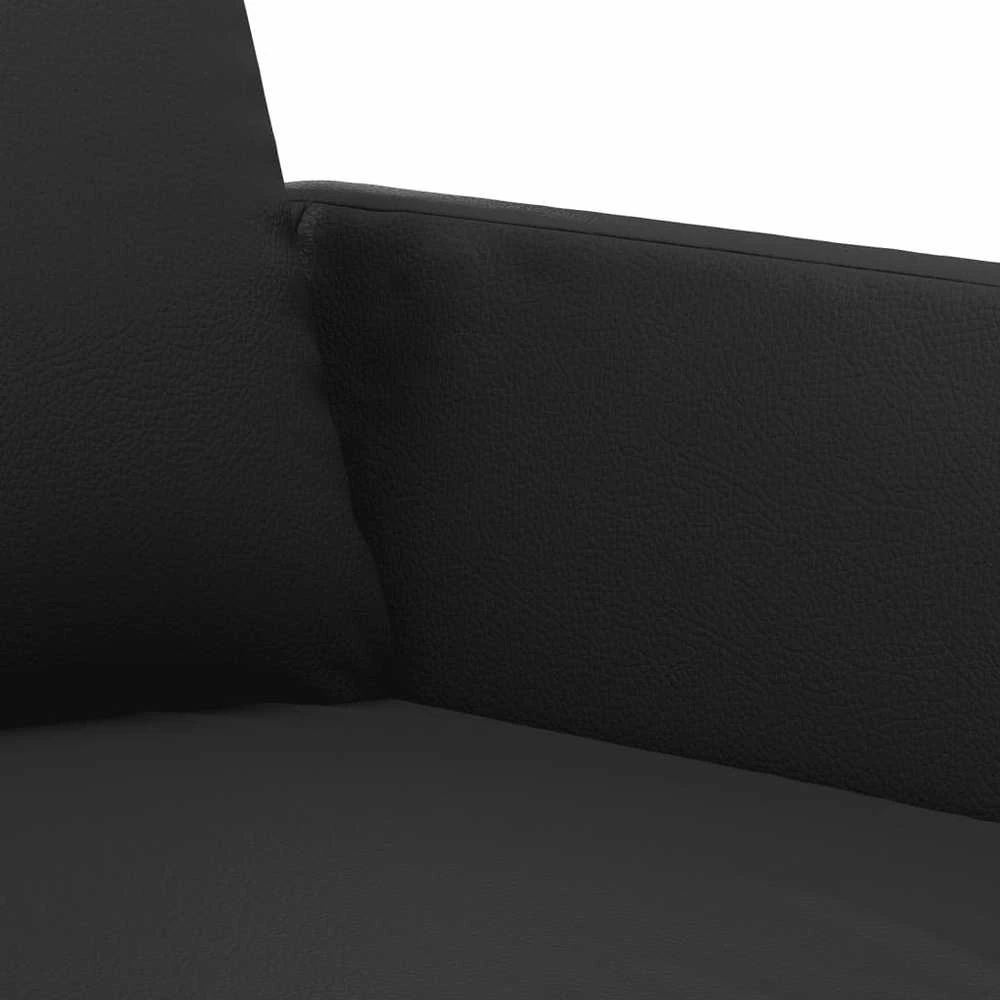 Sofa Krėslas, juodos spalvos, 60cm, dirbtinė oda