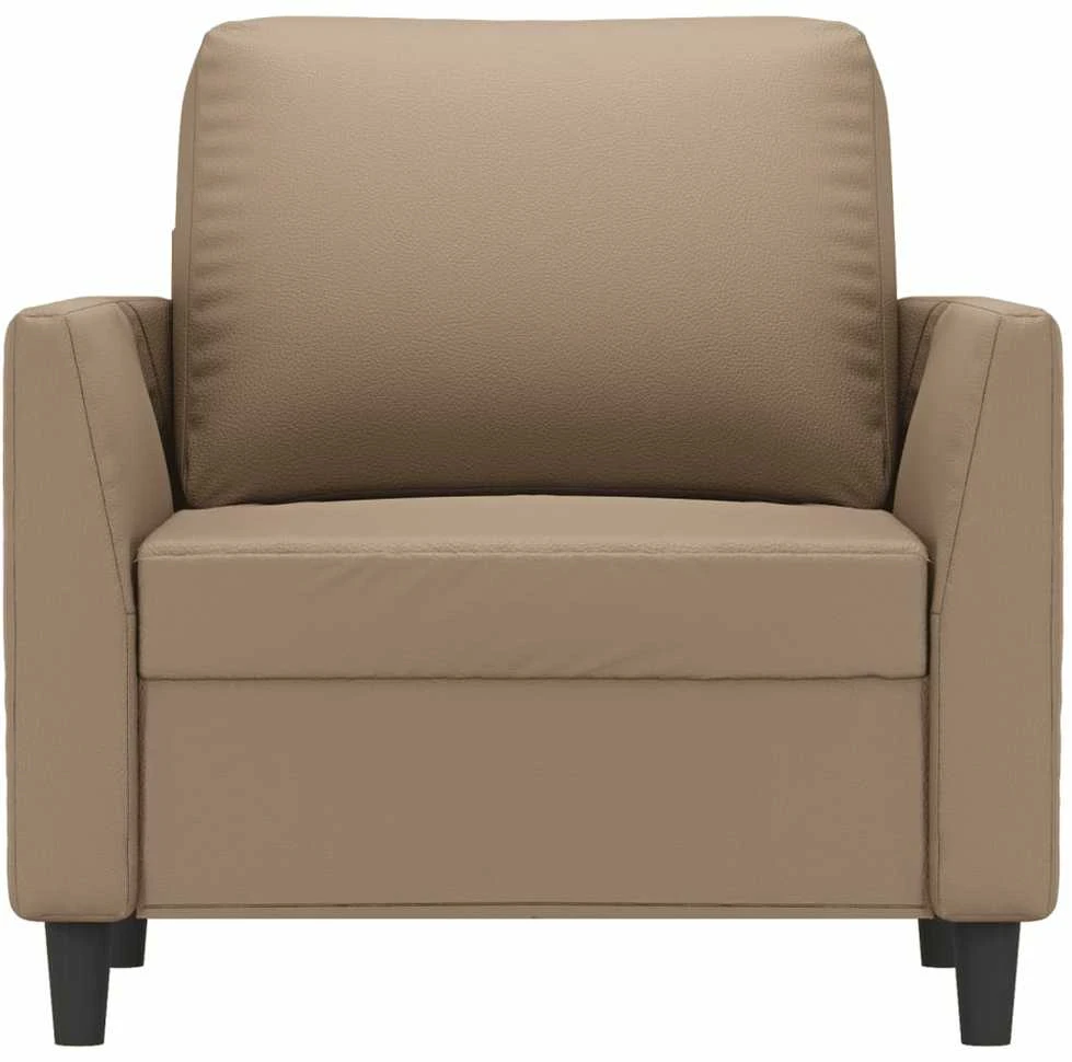 Sofa Krėslas, kapučino spalvos, 60cm, dirbtinė oda