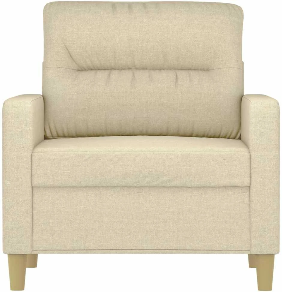 Sofa Krėslas, kreminės spalvos, 60cm, audinys