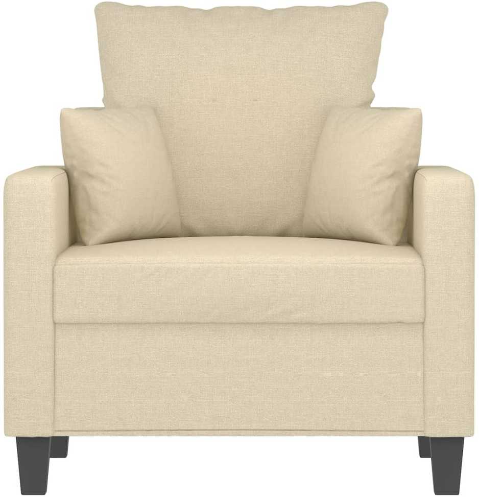 Sofa Krėslas, kreminės spalvos, 60cm, audinys
