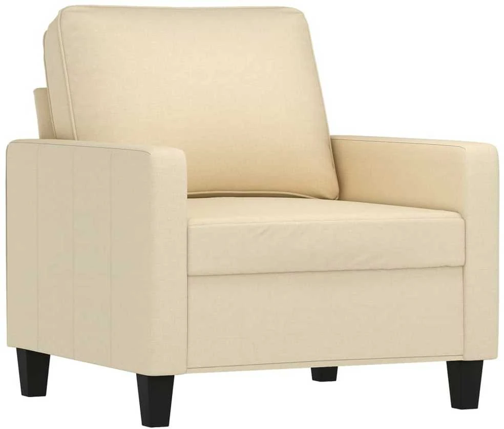 Sofa Krėslas, kreminės spalvos, 60cm, audinys