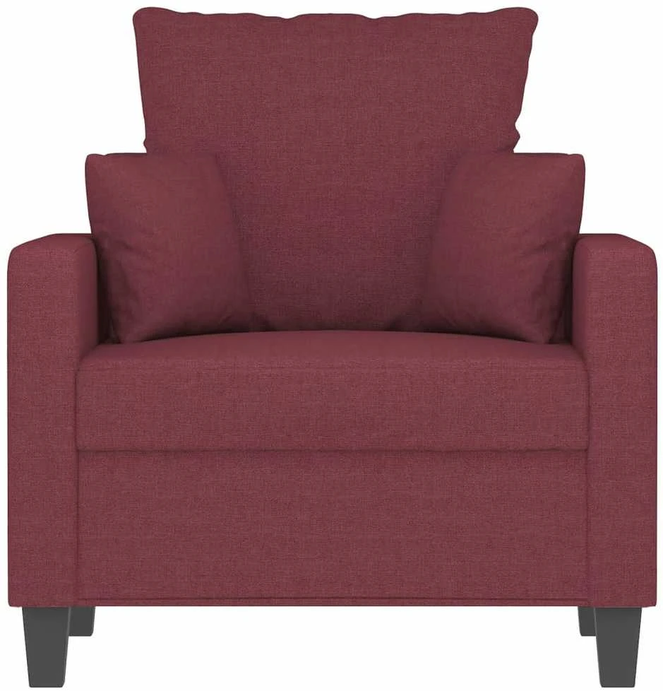 Sofa Krėslas, raudonojo vyno spalvos, 60cm, audinys