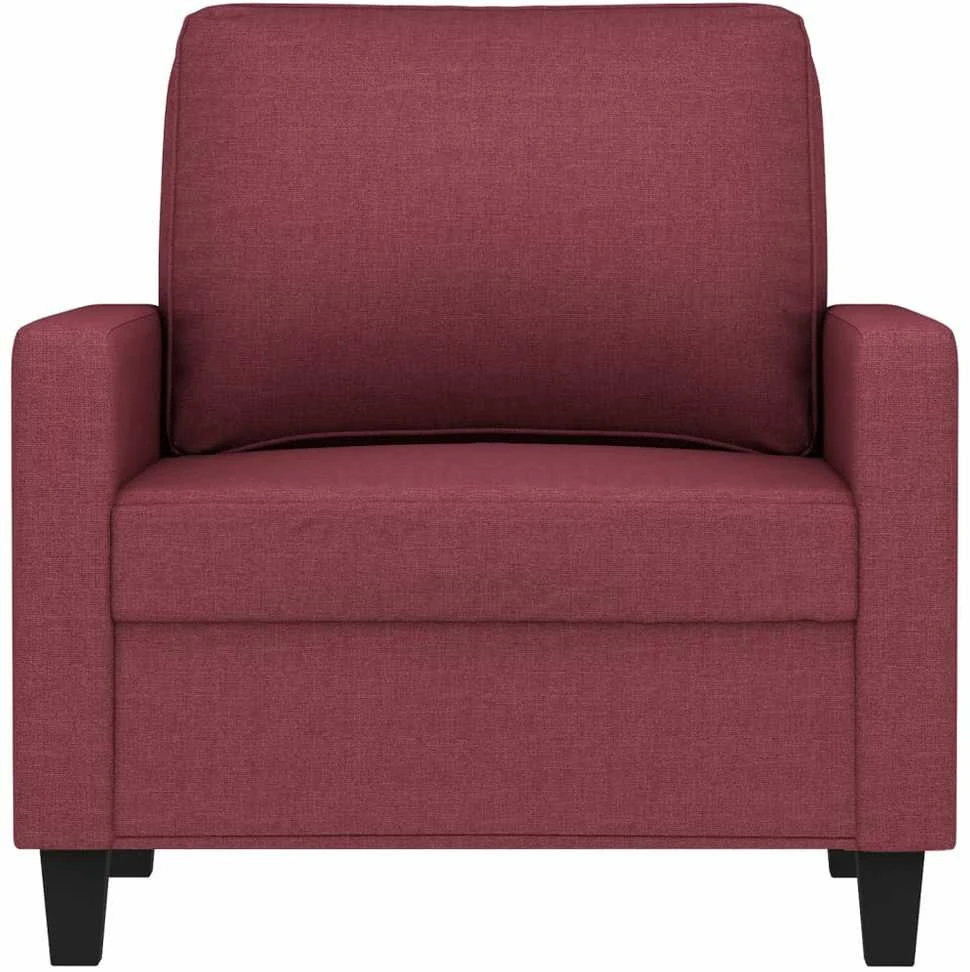 Sofa Krėslas, raudonojo vyno spalvos, 60cm, audinys