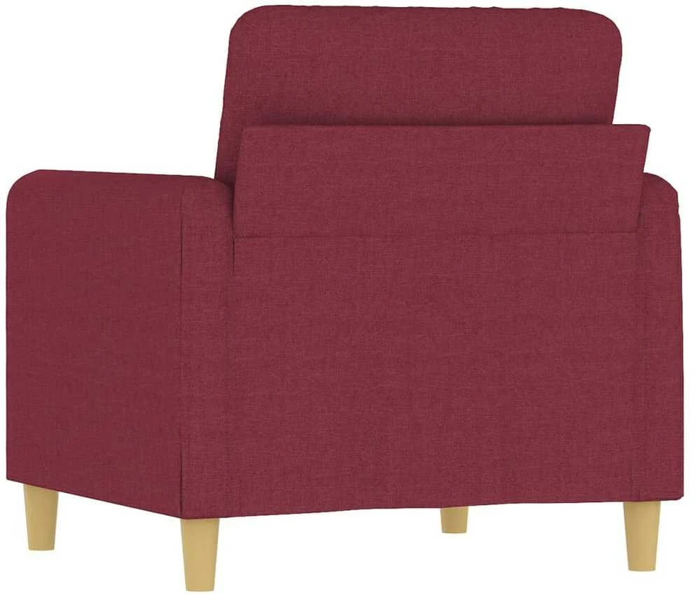Sofa Krėslas, raudonojo vyno spalvos, 60cm, audinys