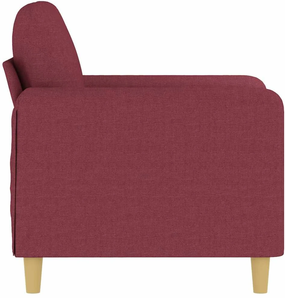 Sofa Krėslas, raudonojo vyno spalvos, 60cm, audinys