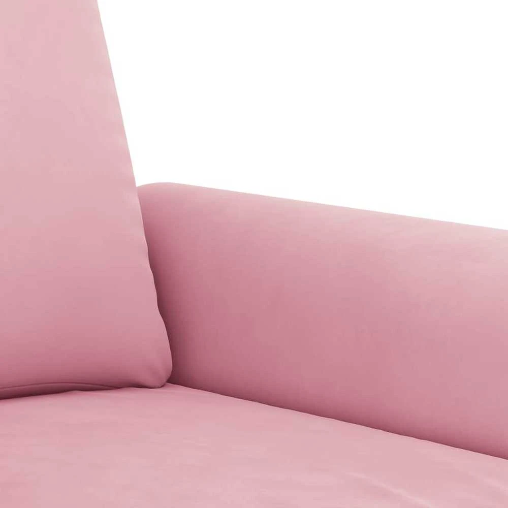 Sofa Krėslas, rožinės spalvos, 60cm, aksomas