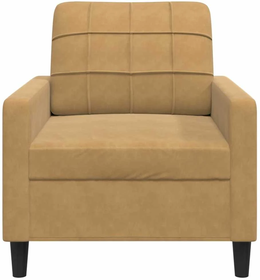 Sofa Krėslas, rudos spalvos, 60cm, aksomas