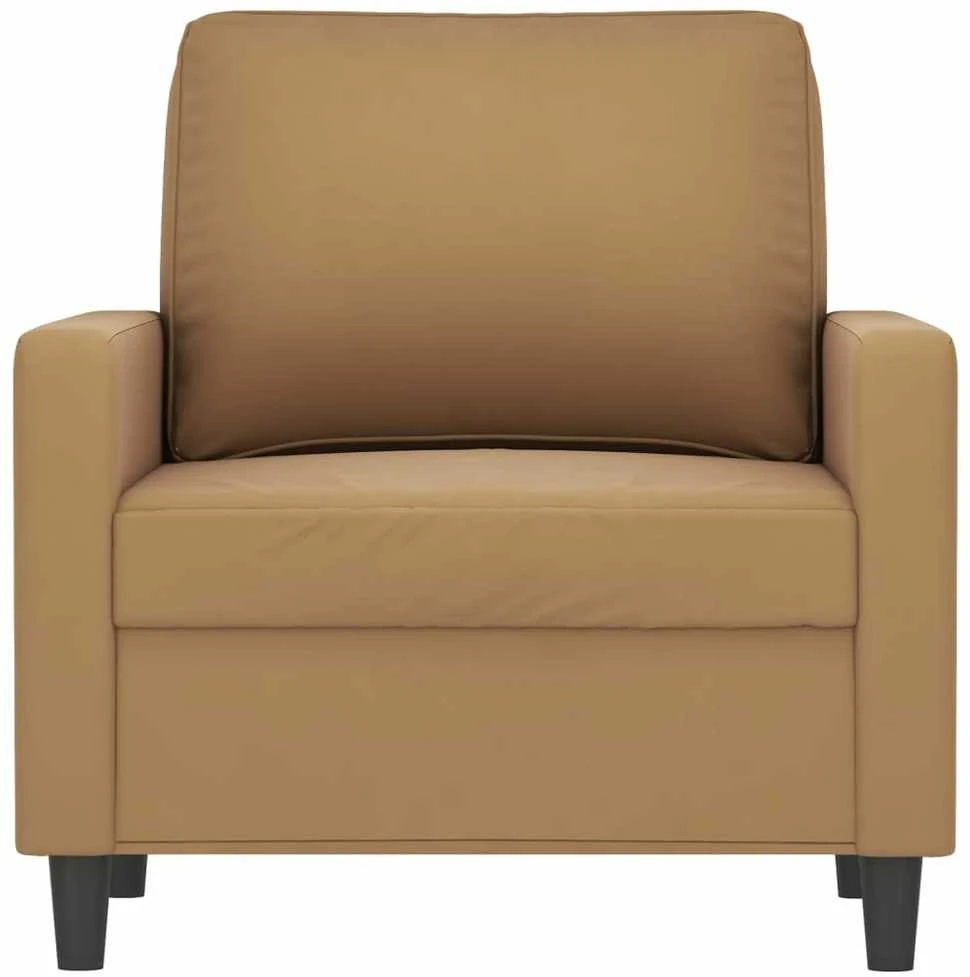 Sofa Krėslas, rudos spalvos, 60cm, aksomas