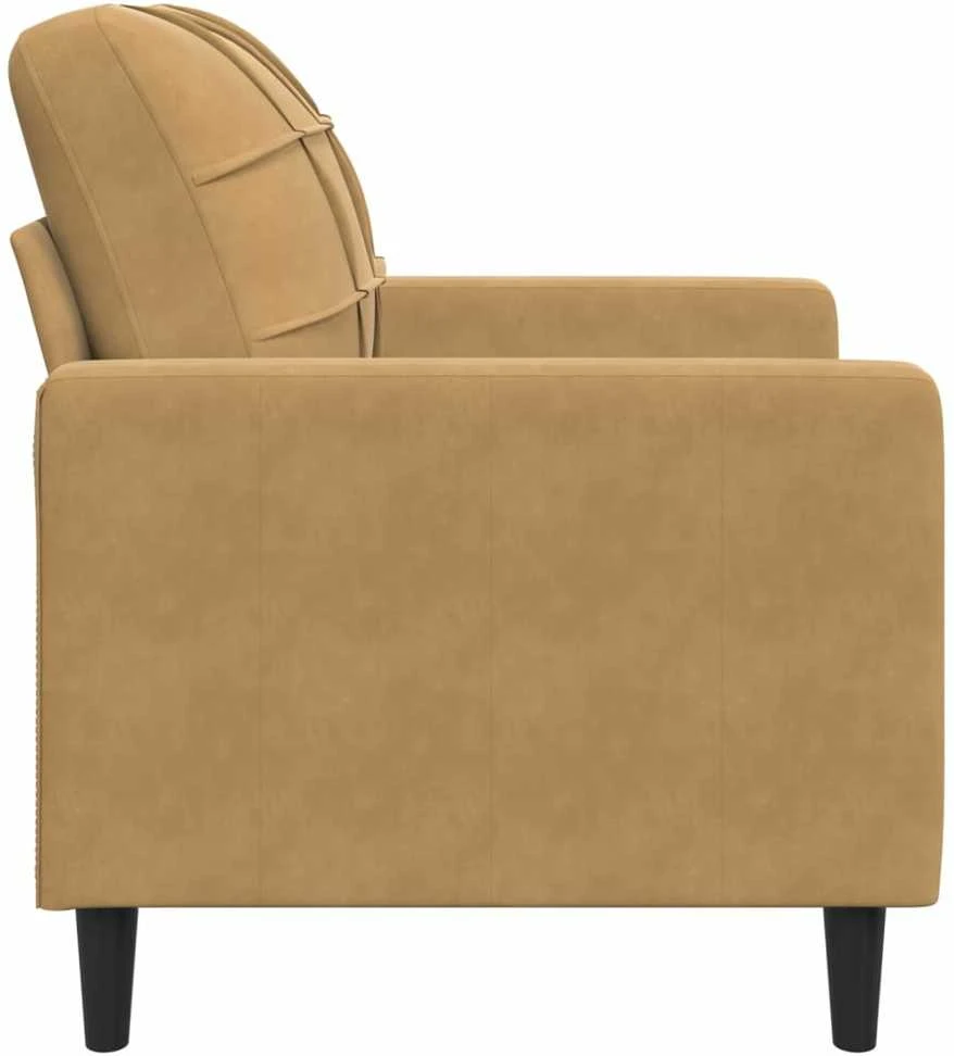 Sofa Krėslas, rudos spalvos, 60cm, aksomas