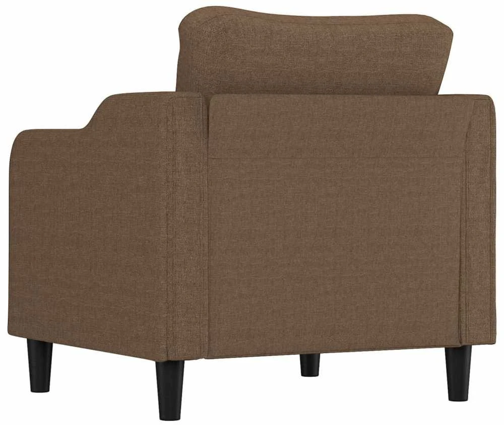 Fotelis Krėslas, rudos spalvos, 60cm, audinys