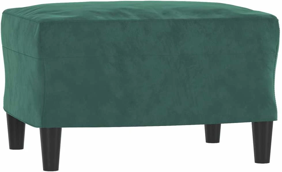 Sofa Krėslas su pakoja, tamsiai žalios spalvos, 60cm, aksomas