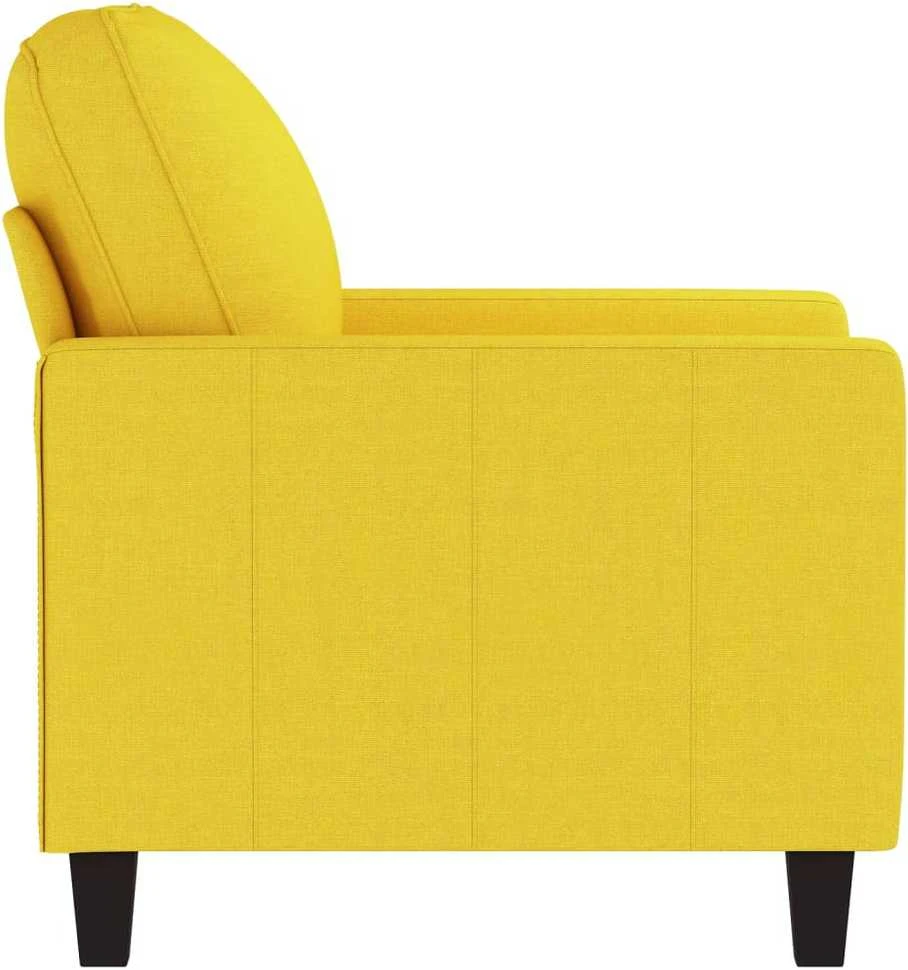 Sofa Krėslas, šviesiai geltonos spalvos, 60cm, audinys