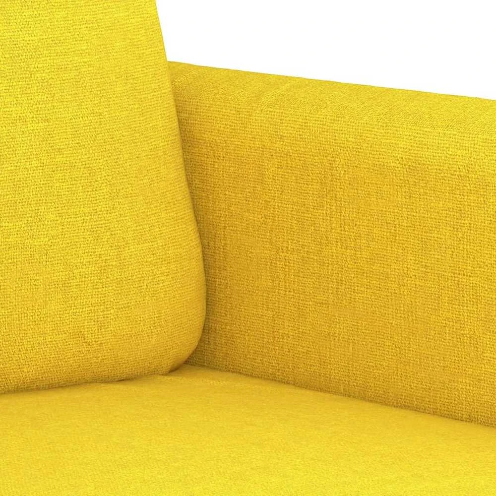 Sofa Krėslas, šviesiai geltonos spalvos, 60cm, audinys