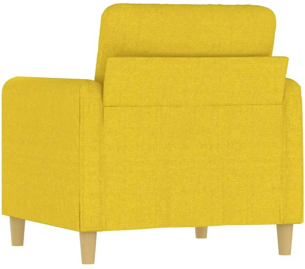Sofa Krėslas, šviesiai geltonos spalvos, 60cm, audinys