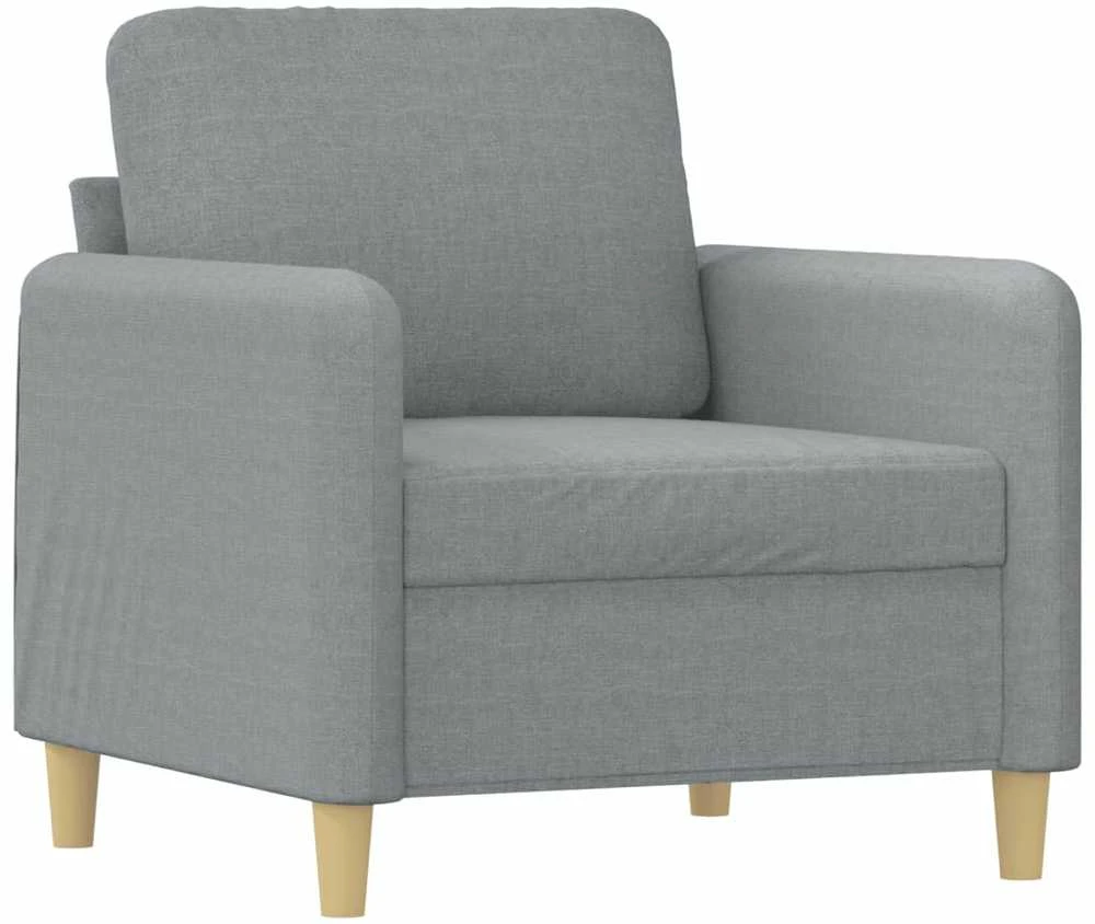 Sofa Krėslas, šviesiai pilkos spalvos, 60cm, audinys