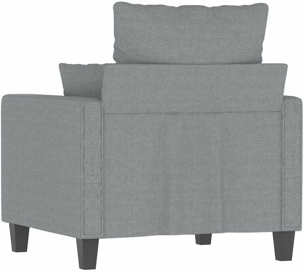Sofa Krėslas, šviesiai pilkos spalvos, 60cm, audinys