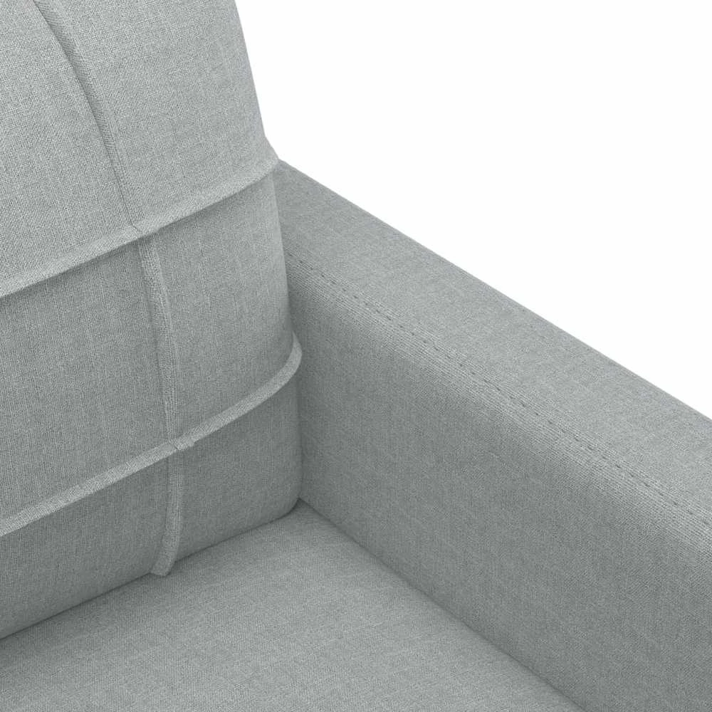 Sofa Krėslas, šviesiai pilkos spalvos, 60cm, audinys