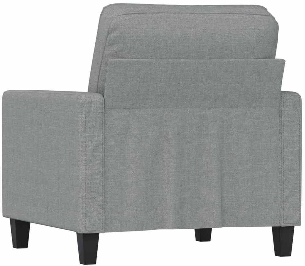 Sofa Krėslas, šviesiai pilkos spalvos, 60cm, audinys