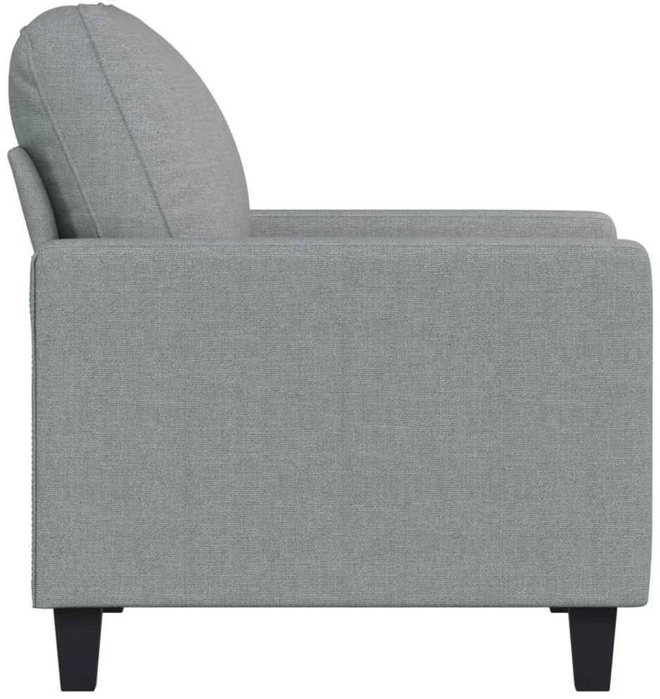 Sofa Krėslas, šviesiai pilkos spalvos, 60cm, audinys