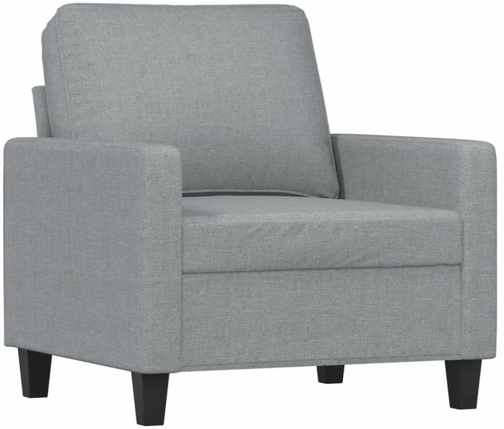 Sofa Krėslas, šviesiai pilkos spalvos, 60cm, audinys