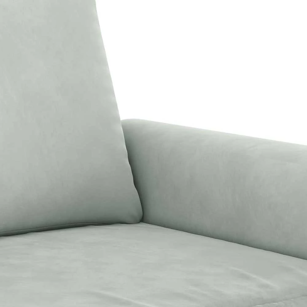 Sofa Krėslas, šviesiai pilkos spalvos, 60cm, aksomas