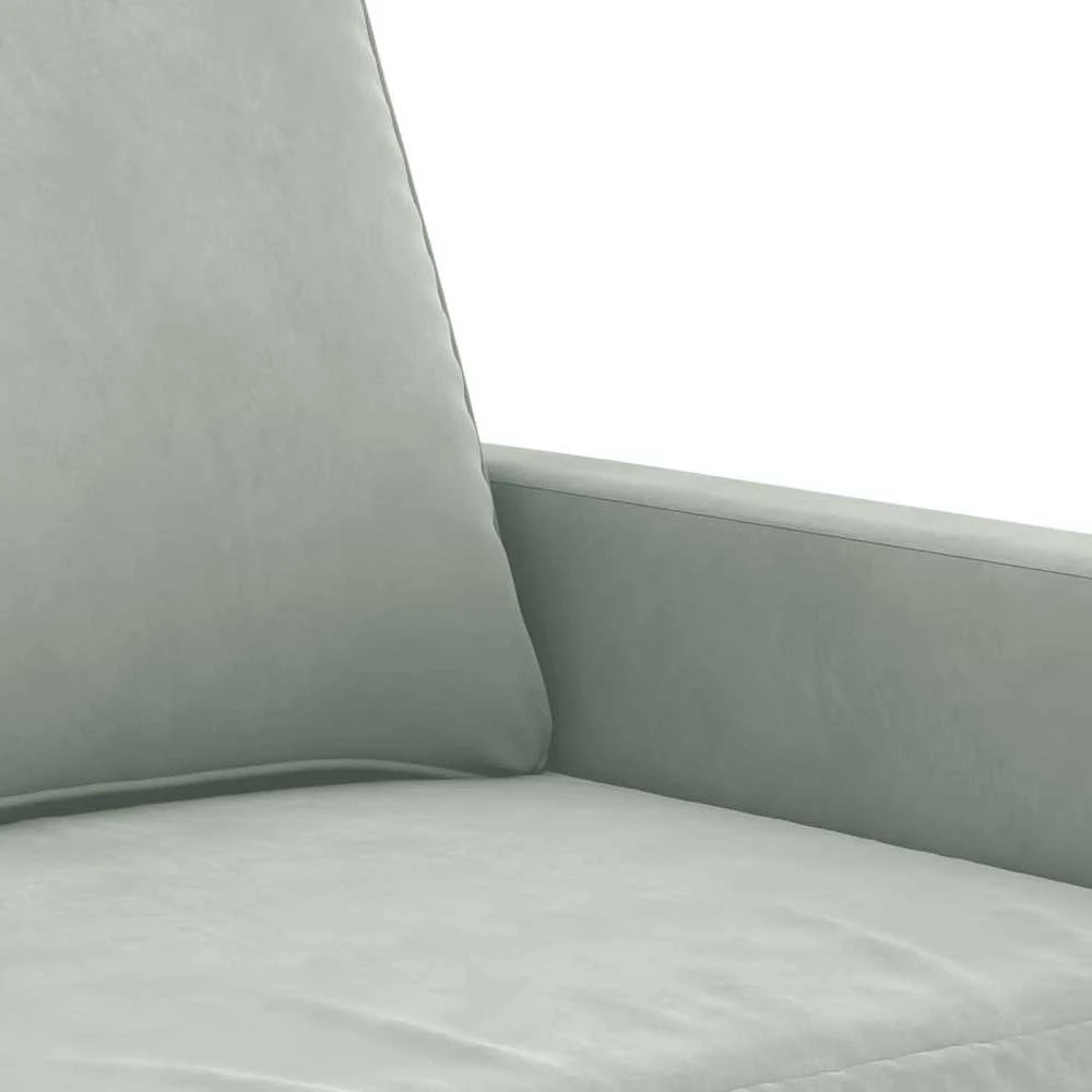 Sofa Krėslas, šviesiai pilkos spalvos, 60cm, aksomas