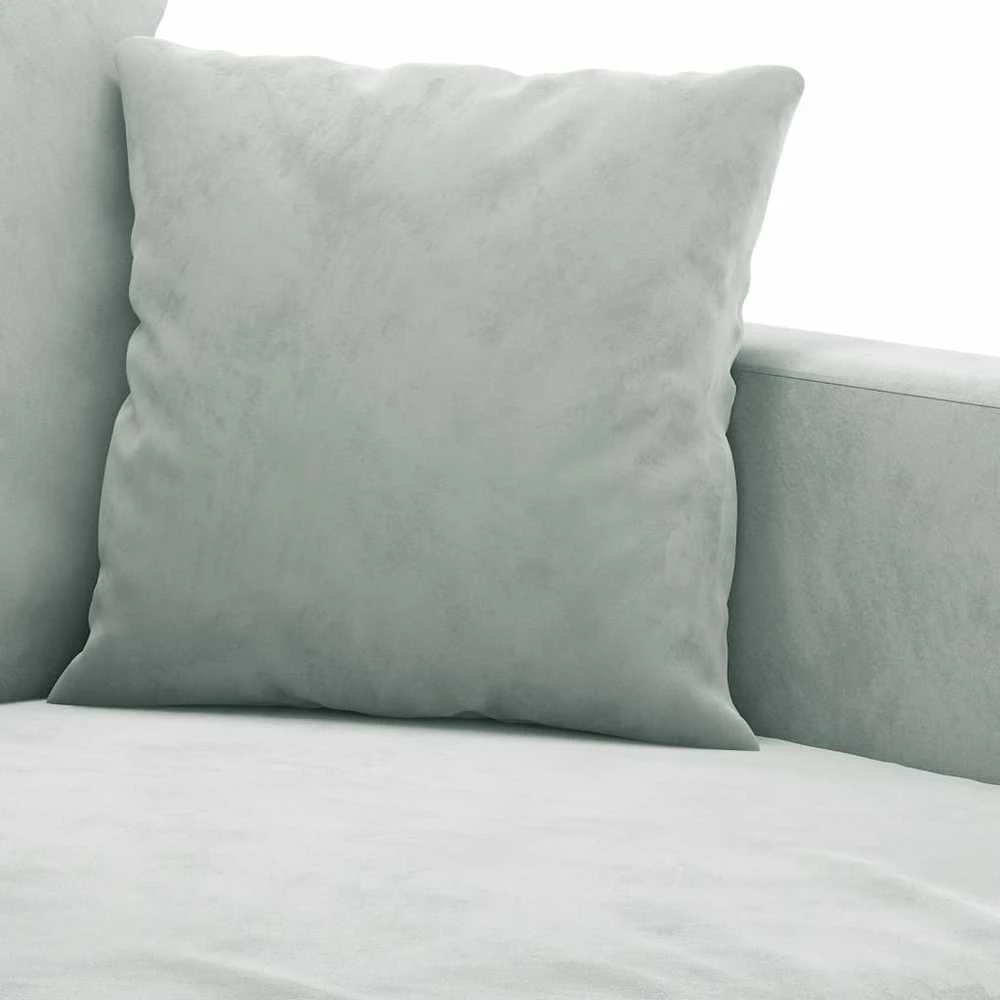Sofa Krėslas, šviesiai pilkos spalvos, 60cm, aksomas