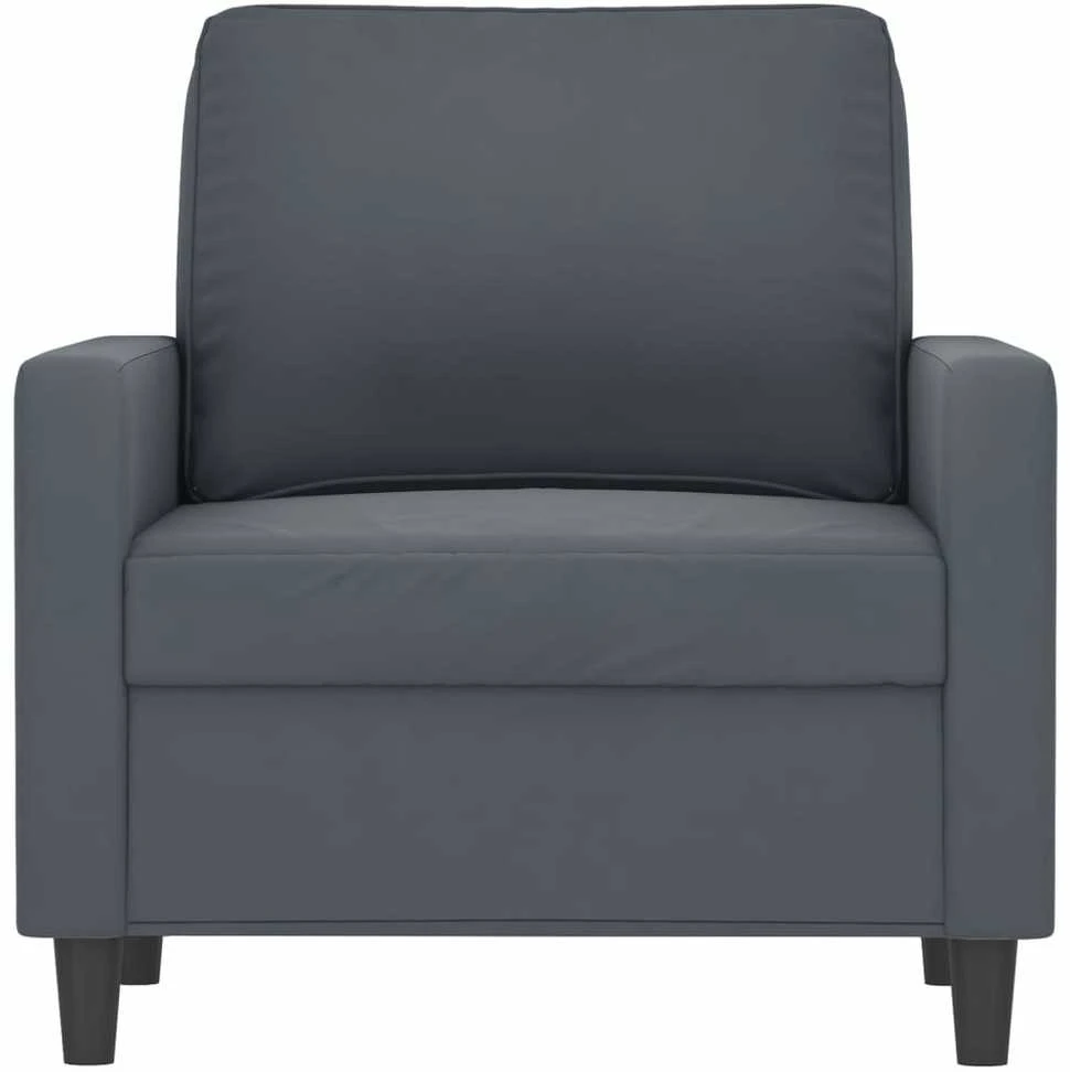 Sofa Krėslas, tamsiai pilkos spalvos, 60cm, aksomas