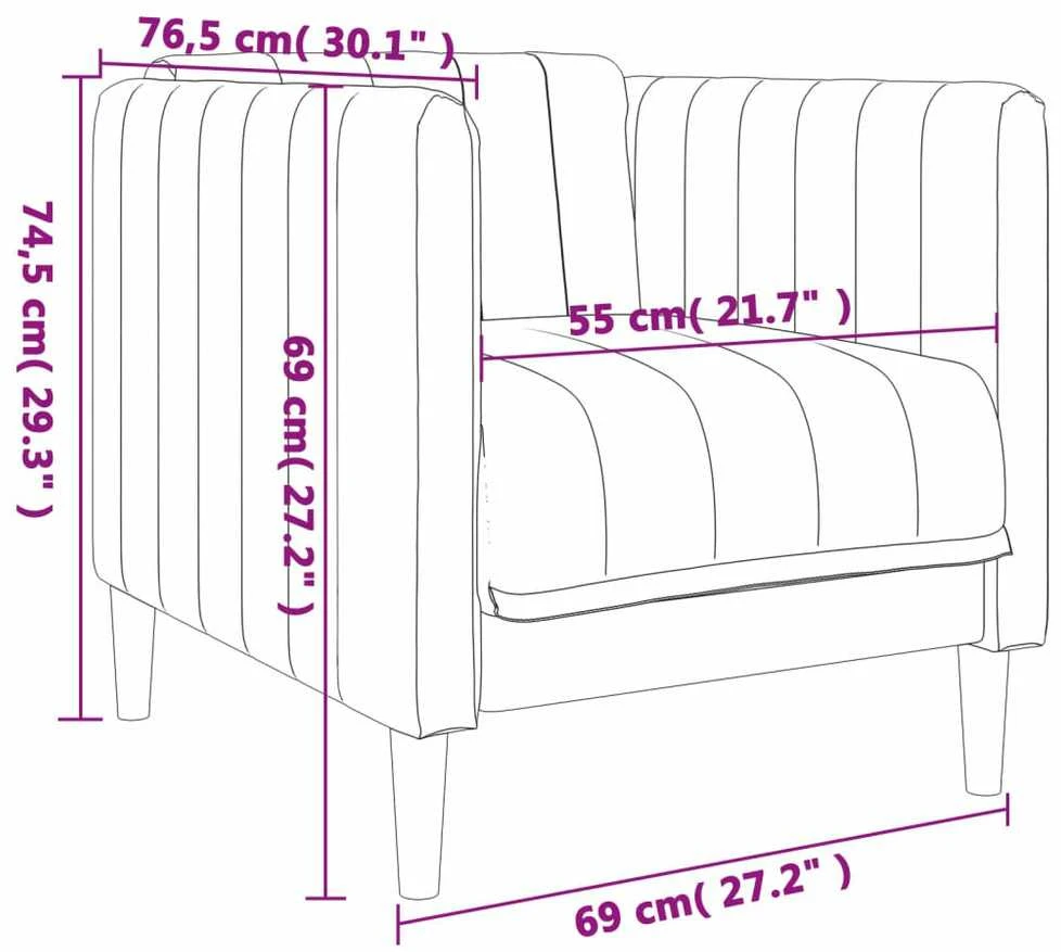 Sofa Krėslas, tamsiai pilkos spalvos, audinys