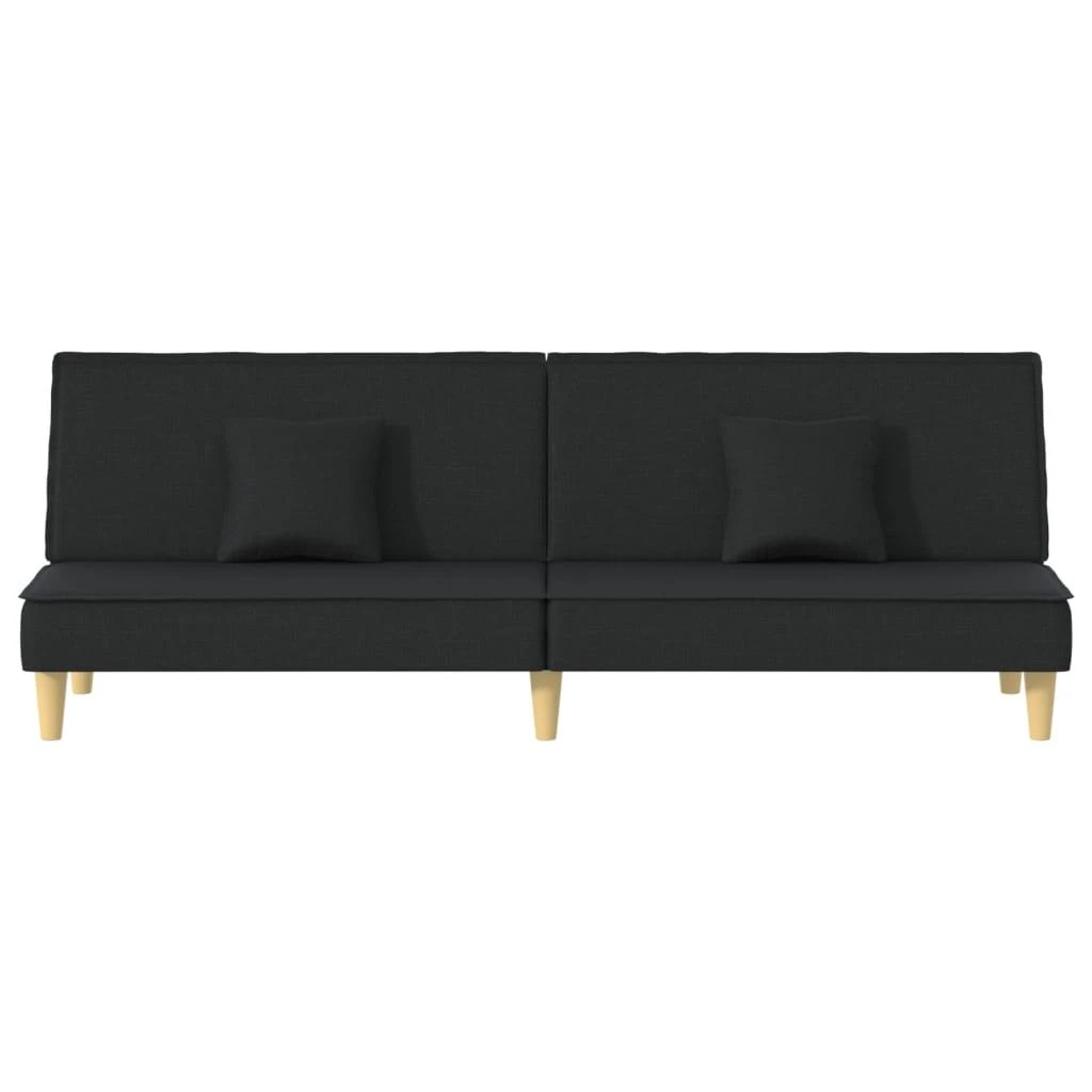 Sofa-lova, juodos spalvos, audinys