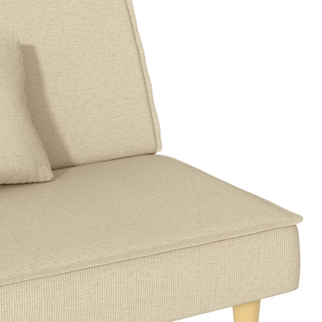 Sofa-lova, kreminės spalvos, audinys