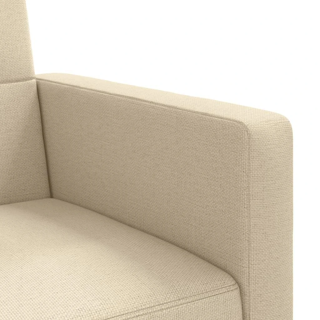 Sofa-lova su pagalvėlėmis, kreminės spalvos, audinys