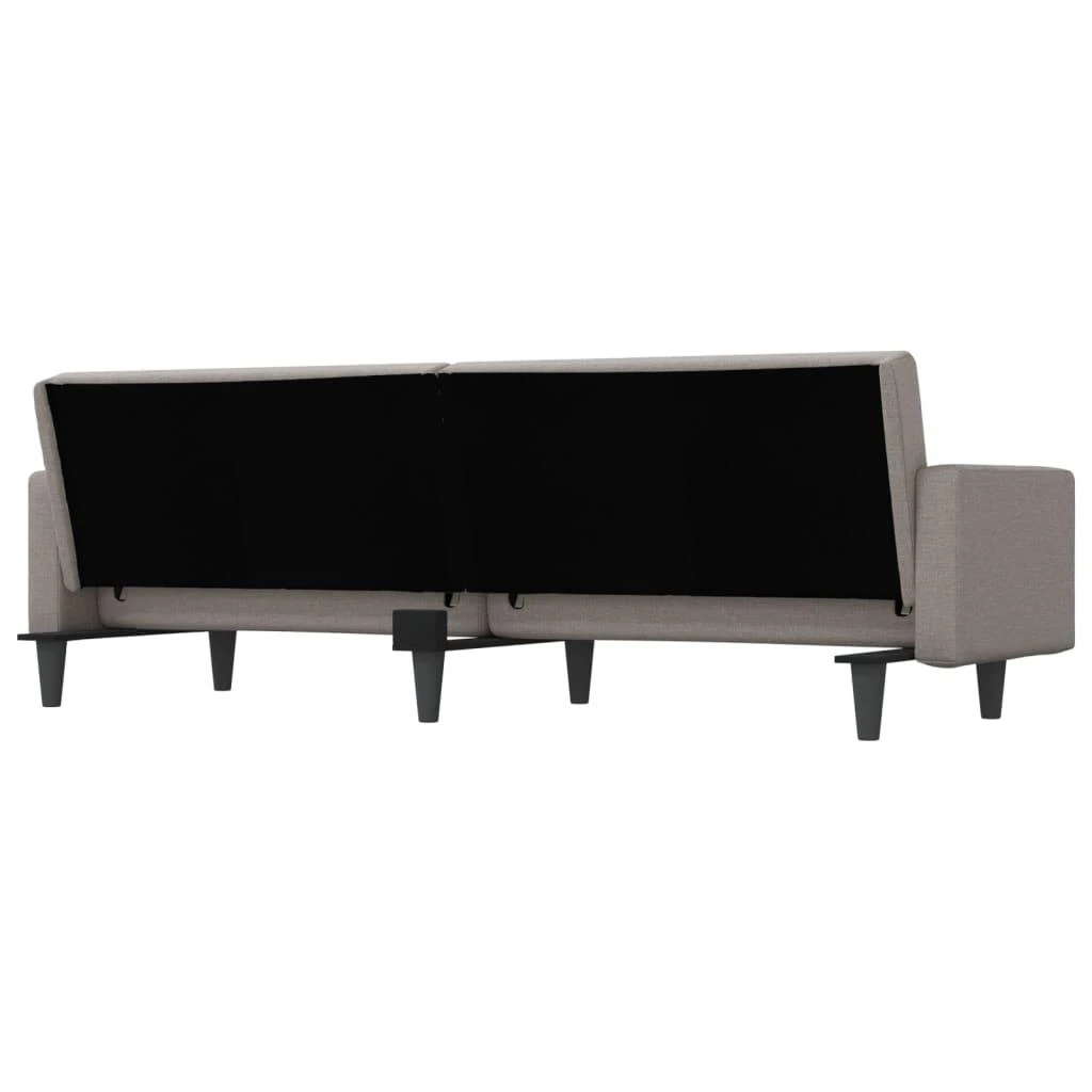Sofa-lova su pagalvėlėmis, taupe spalvos, audinys