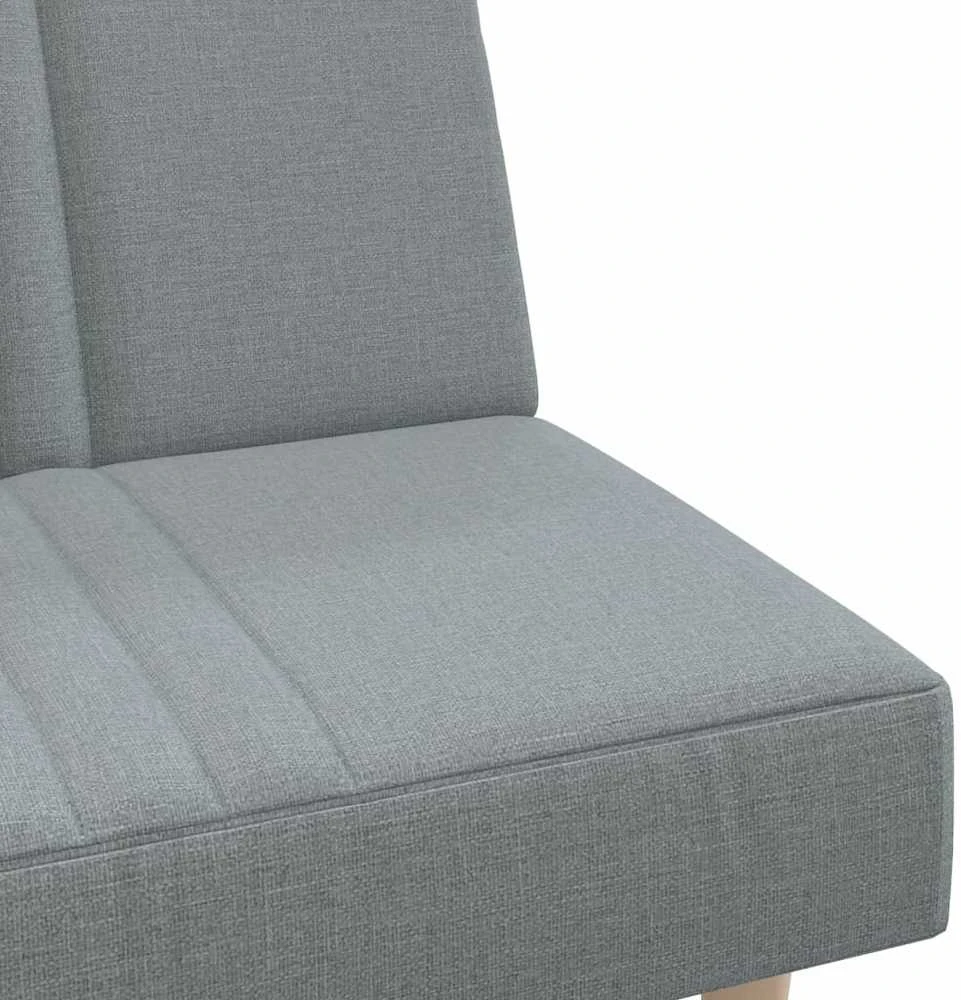 Sofa-lova, šviesiai pilkos spalvos, audinys