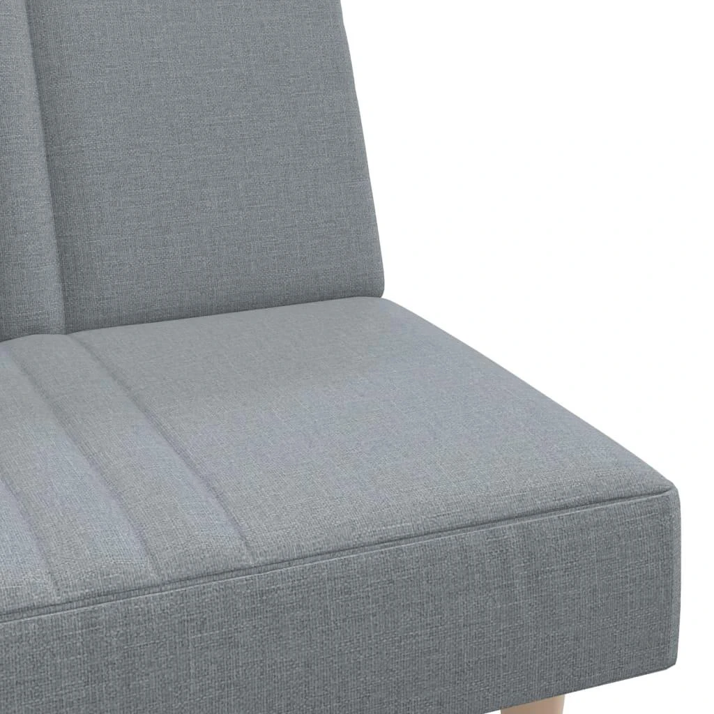 Sofa-lova, šviesiai pilkos spalvos, audinys