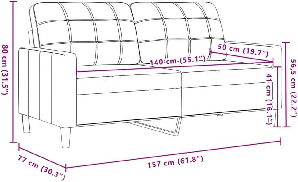 Sofa Sofos komplektas, 2 dalių, šviesiai geltonos spalvos, audinys