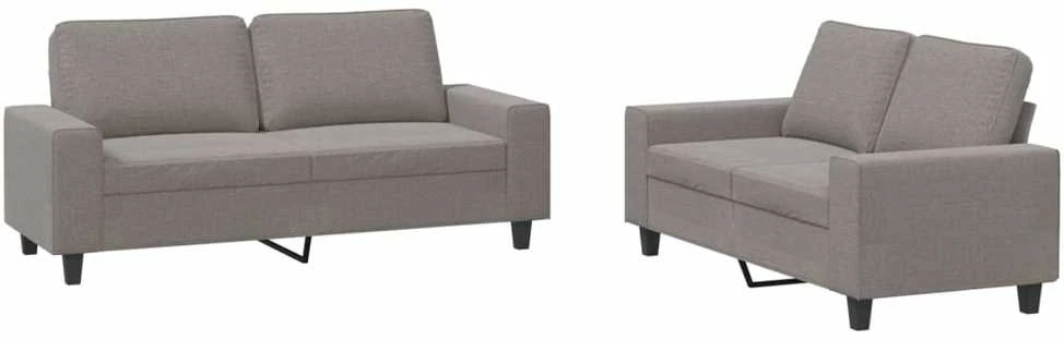 Sofa Sofos komplektas, 2 dalių, taupe spalvos, audinys