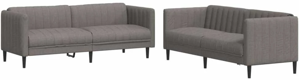 Sofa Sofos komplektas, 2 dalių, taupe spalvos, audinys