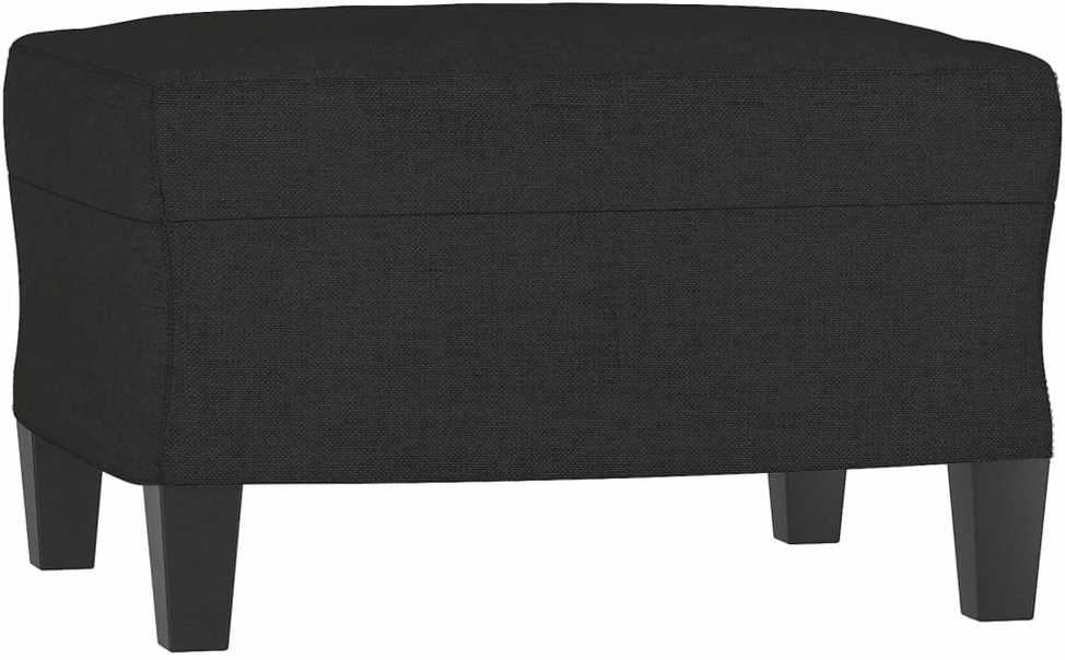 Sofa Sofos komplektas, 3 dalių, juodos spalvos, audinys