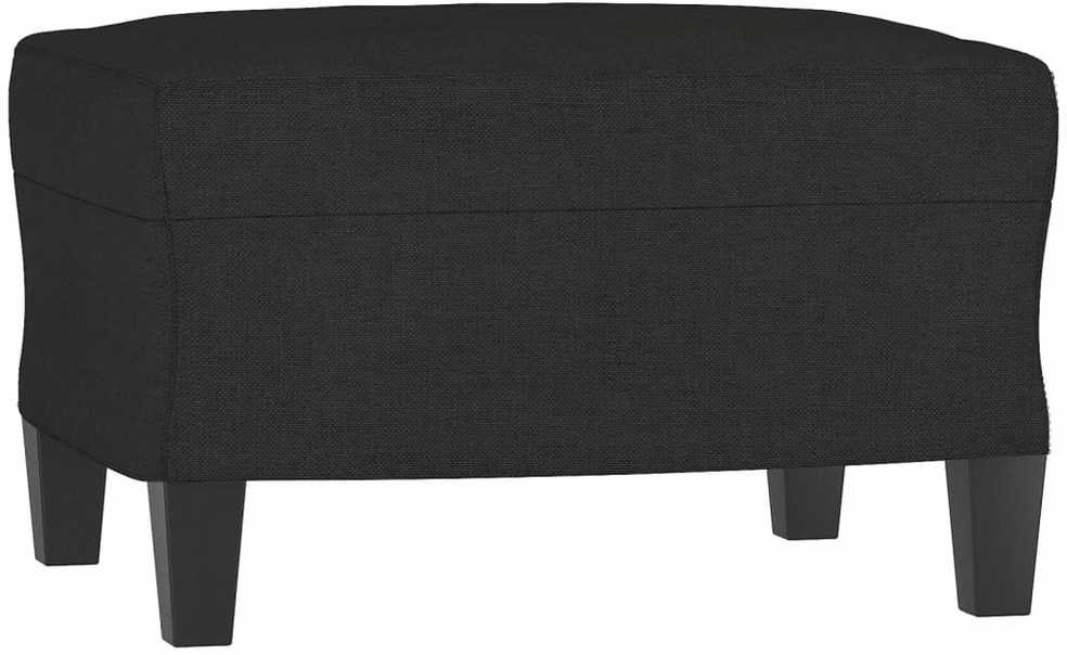 Sofa Sofos komplektas, 3 dalių, juodos spalvos, audinys