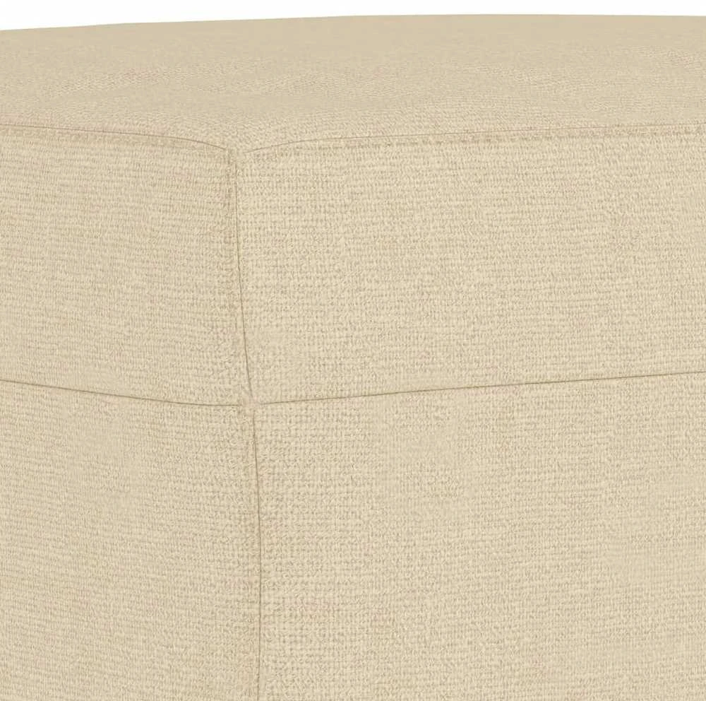 Sofa Sofos komplektas, 3 dalių, kreminės spalvos, audinys