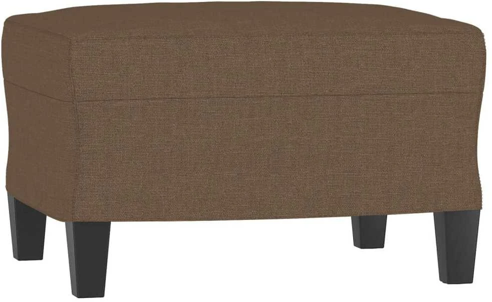 Sofa Sofos komplektas, 3 dalių, rudos spalvos, audinys