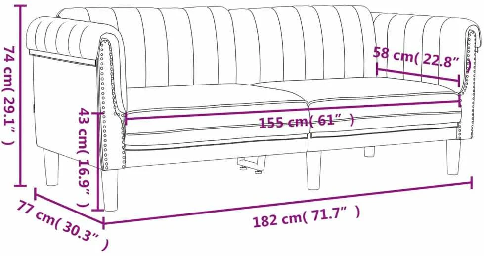 Sofa Sofos komplektas, 3 dalių, tamsiai žalios spalvos, aksomas