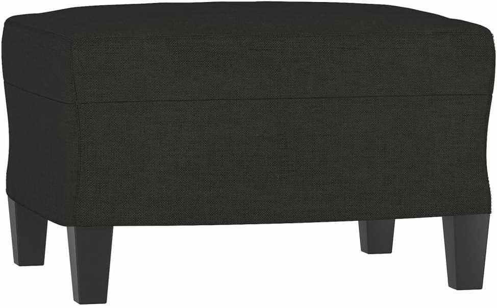 Sofa Sofos komplektas, 4 dalių, juodos spalvos, audinys