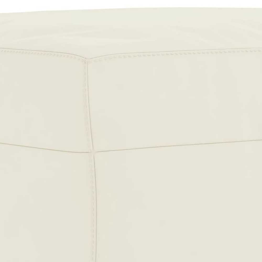 Sofa Sofos komplektas, 4 dalių, kreminės spalvos, aksomas