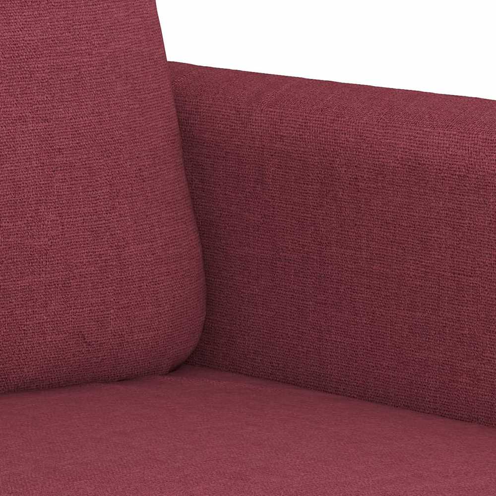 Sofa Sofos komplektas su pagalvėlėmis, 2 dalių, vyno, audinys