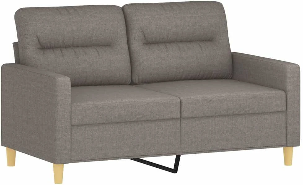 Sofa Sofos komplektas su pagalvėlėmis, 2 dalių, taupe, audinys
